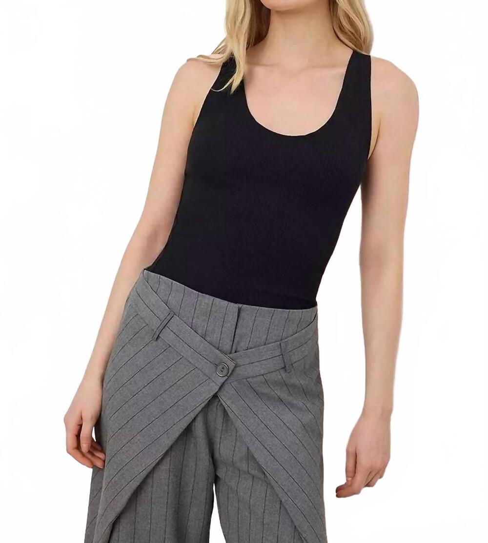 NEW MARIE OLIVER miranda tank top in black